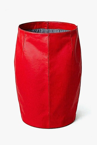 Lederrock bleistiftrock soft - lederrock,