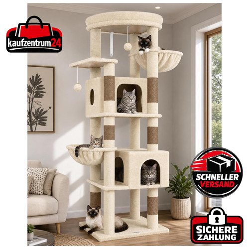 Kratzbaum eckmodell beige xxl - eckmodell,