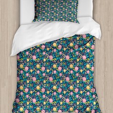 Blumen Bettwäsche Set Bunte