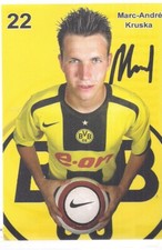 Autogramm Marc-Andre Kruska Fußballsp. Bor Dortmund Originalunterschrift