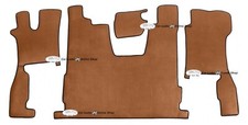 Truck floor mats brown smooth