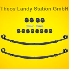 Blattfedern Suzuki LJ80 vorne VERSTÄRKT + Polybuchsenset , Plattfeder