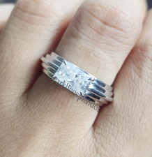 8 * 6 mm Radiant Cut Moissanit