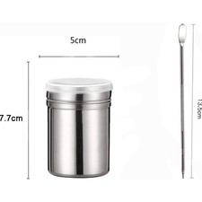 Edelstahl Pulverstreuer Set