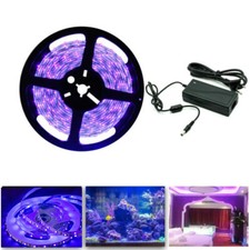 UV Schwarzlicht LED Streifen 5m SMD 5050/2835 Licht Lichterkette Strip lila IP20