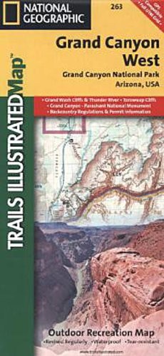 Grand canyon west - canyon, map