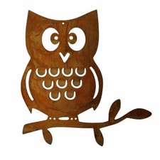 Eulen Figuren Hängedeko Rost