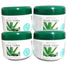 4x BIO-VITAL Aloe Vera 2x 125ml Tagescreme 2x 125ml Nachtcreme