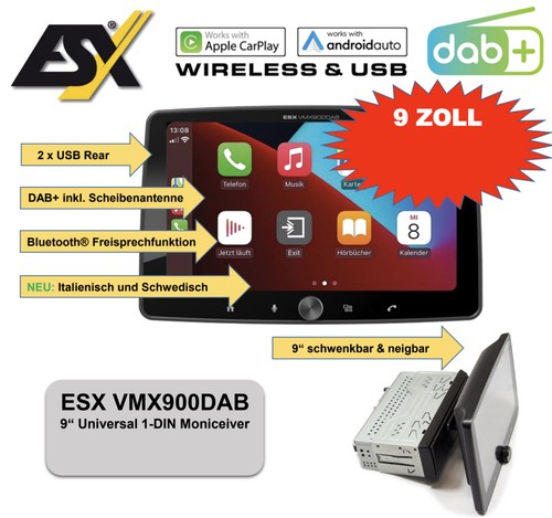 Esx vmx900dab din autoradio - esx,