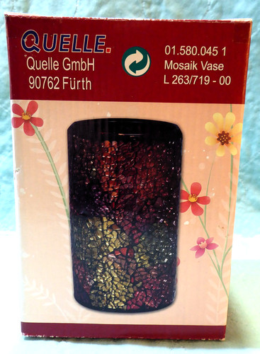 Mosaik vase glas quelle gmbh - mosaik,
