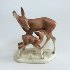 große Porzellanfigur Ricke