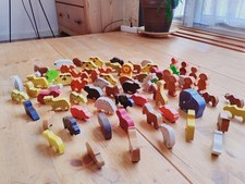 Hochwertige Große Holztiere Spielzeug Set