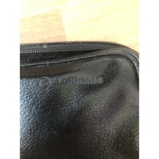 Kosmetiktasche Kulturbeutel Lufthansa leder 18 x 10 x 5 Farbe: Schwarz TOP