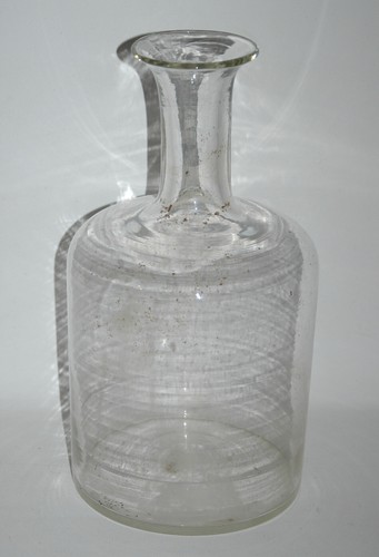 Alte glas flasche 34 - glas, ca.