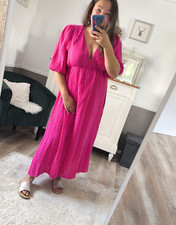 Langes musselin kleid - langes,