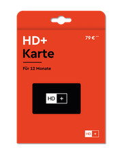 HD+ Karte für 12 Monate Fernsehen in HD-Qualität >Nur für Sat / nur die Karte
