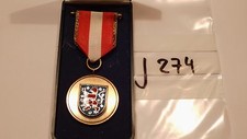 Orden Feuerwehr Thüringen Medaille bronze mit Etui (j274)