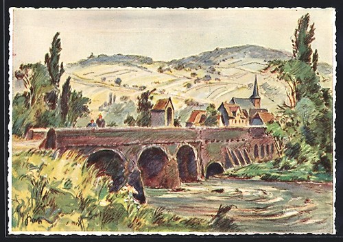 Künstler reinheim i - künstler-ak,