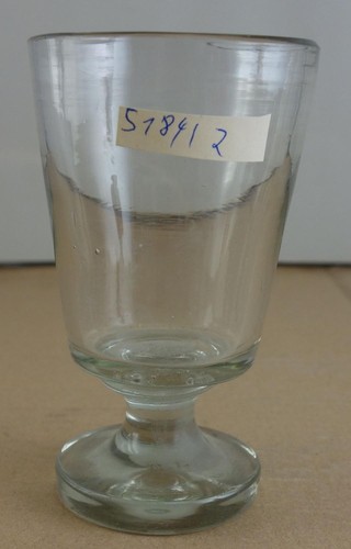 Antikes schweres glas becher - glas,