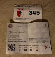 Used Sammler Ticket FC Bayern München vs FC Augsburg 1. BL 08.03.2020 FCB Gäste