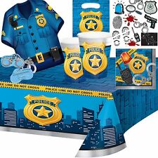 POLIZEI KINDERGEBURTSTAG - Geschirr Deko Polizeiauto Kinder Geburtstag Party Set