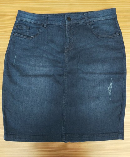 Knielanger jeansrock im - ,