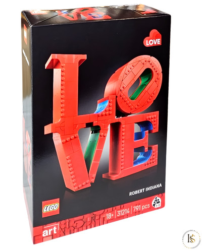 Lego art love deko - lego, 3d