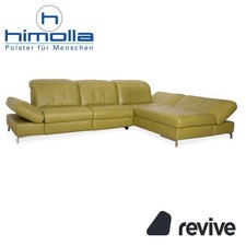 Himolla Leder Ecksofa Grün