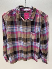 Bluse von Street One - Gr. 40 - bunt kariert - zum Knöpfen - langarm - gepflegt