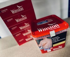 1 x Eimer Winston Red Titan 260 Gramm  & 1.000 Winston Kingsize Hülsen