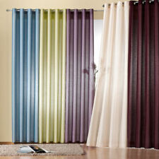 Ösenschal halbtransparent Wildseide Vorhang Dekoschal Gardine einfarbig Typ118