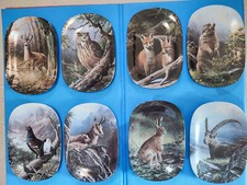 8 x Sammelteller -  komplette Serie. Wandteller. Schweiz. Teller. Tiere. Bradex.