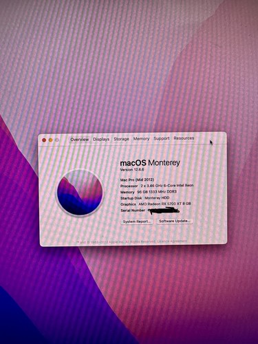Apple mac pro 2012 - 2012, a1289