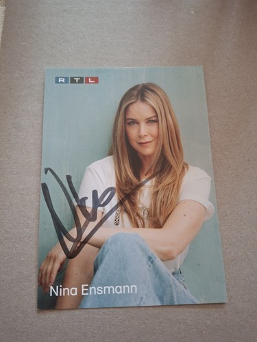 Autogrammkarte nina ensmanm - autogrammkarte,
