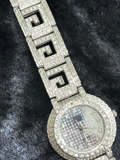 Image Quartz Armband Uhr Damen Modeschmuck Strass modern silberfarben Metall