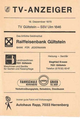 Fussball programmheft 70 71 - fussball-programmheft,