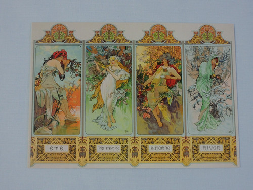Postkarten alfons mucha die - postkarten,