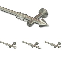 Edelstahl Optik Gardinenstange