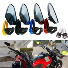 7/8" Motorrad Spiegel Rückspiegel Lenkerendenspiegel Universal Motorradspiegel