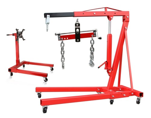 Motorkran mit haken - mit, +
