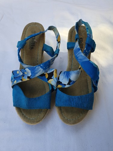 Sandalette mit keilabsatz und - mit,