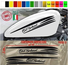 2x Tankaufkleber Old School