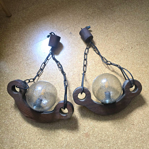 2er set vintage hängeleuchten - 2er-set,