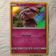 Pokemon Snubbull 15/18  Meisterdetektiv Pikachu Holo Englisch
