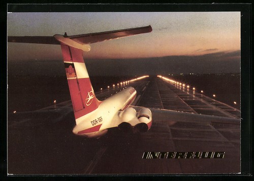 Flugzeug il62 der interflug - il62,
