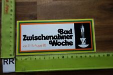 Alter Aufkleber BAD ZWISCHENAHN Niedersachsen Ammerland Veranstaltung 1982