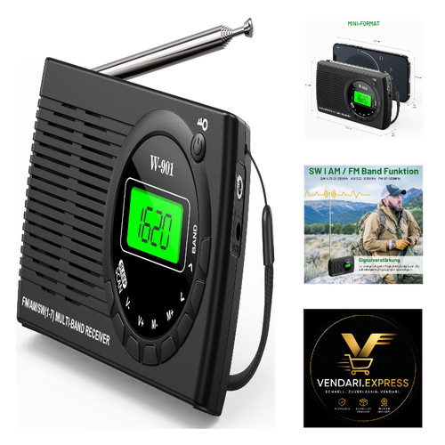Tragbares mini radio sw - tragbares, fm
