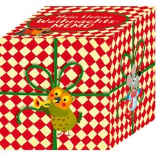 Bunte Weihnachtseisenbahn der