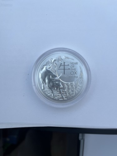 Silber jahr des ochsen - oz,