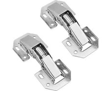 Aufschraubscharnier 90° ohne Topfbohrung Innen - Eckanschlag  mit & ohne Feder